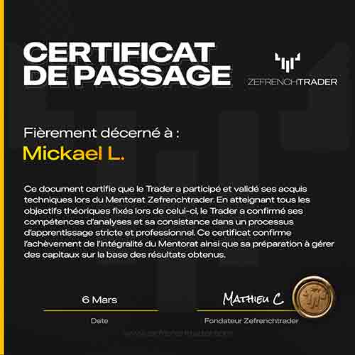 certificat de passage mickael
